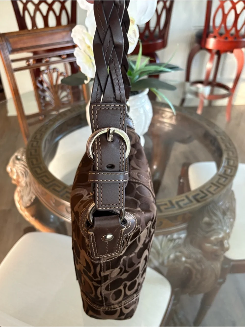 🤎🤎VINTAGE COACH CHELSEA SIGNATURE CHOCOLATE BROWN SHOULDER BAG!🤎🤎 - Picture 3 of 8